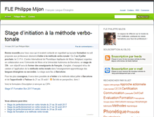 Tablet Screenshot of fle-philippemijon.com